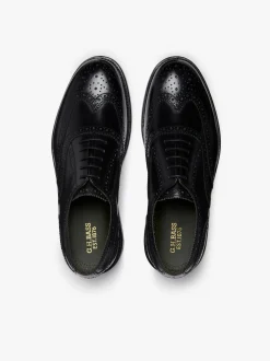 G.H.BASS Monogram Double Brogue Wingtip Leather