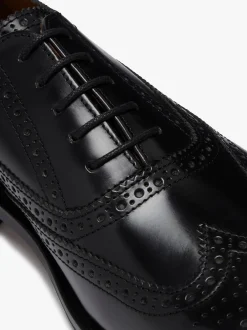 G.H.BASS Monogram Double Brogue Wingtip Leather