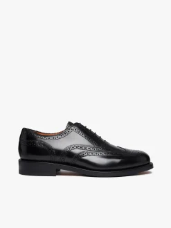 G.H.BASS Monogram Double Brogue Wingtip Leather