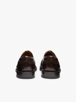 G.H.BASS Monogram Double Brogue Wingtip Leather