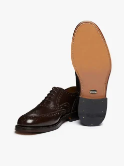 G.H.BASS Monogram Double Brogue Wingtip Leather