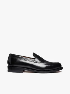 G.H.BASS Monogram Loafers Leather