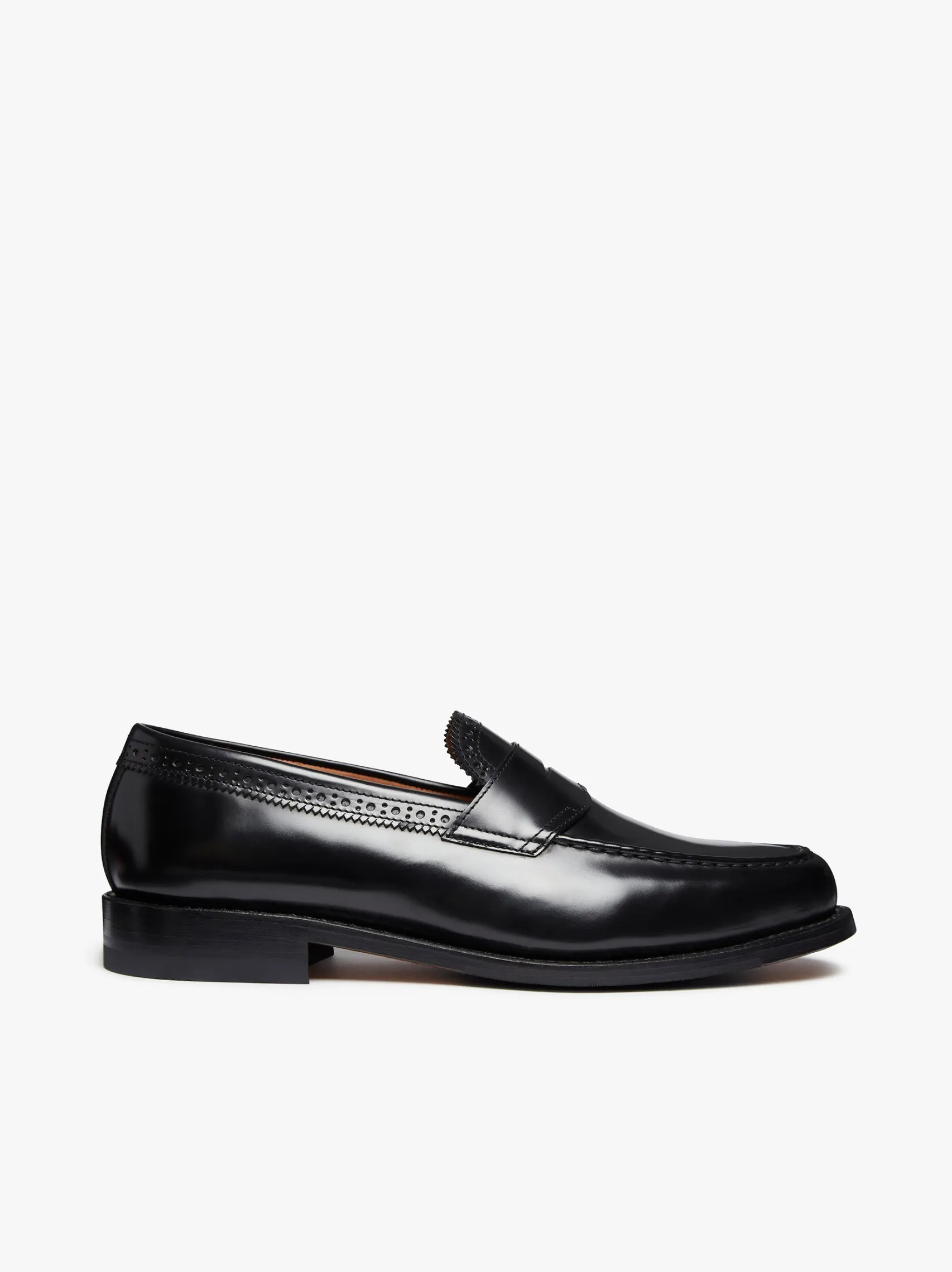 G.H.BASS Monogram Loafers Leather