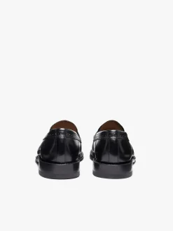 G.H.BASS Monogram Loafers Leather