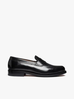 G.H.BASS Monogram Loafers Leather