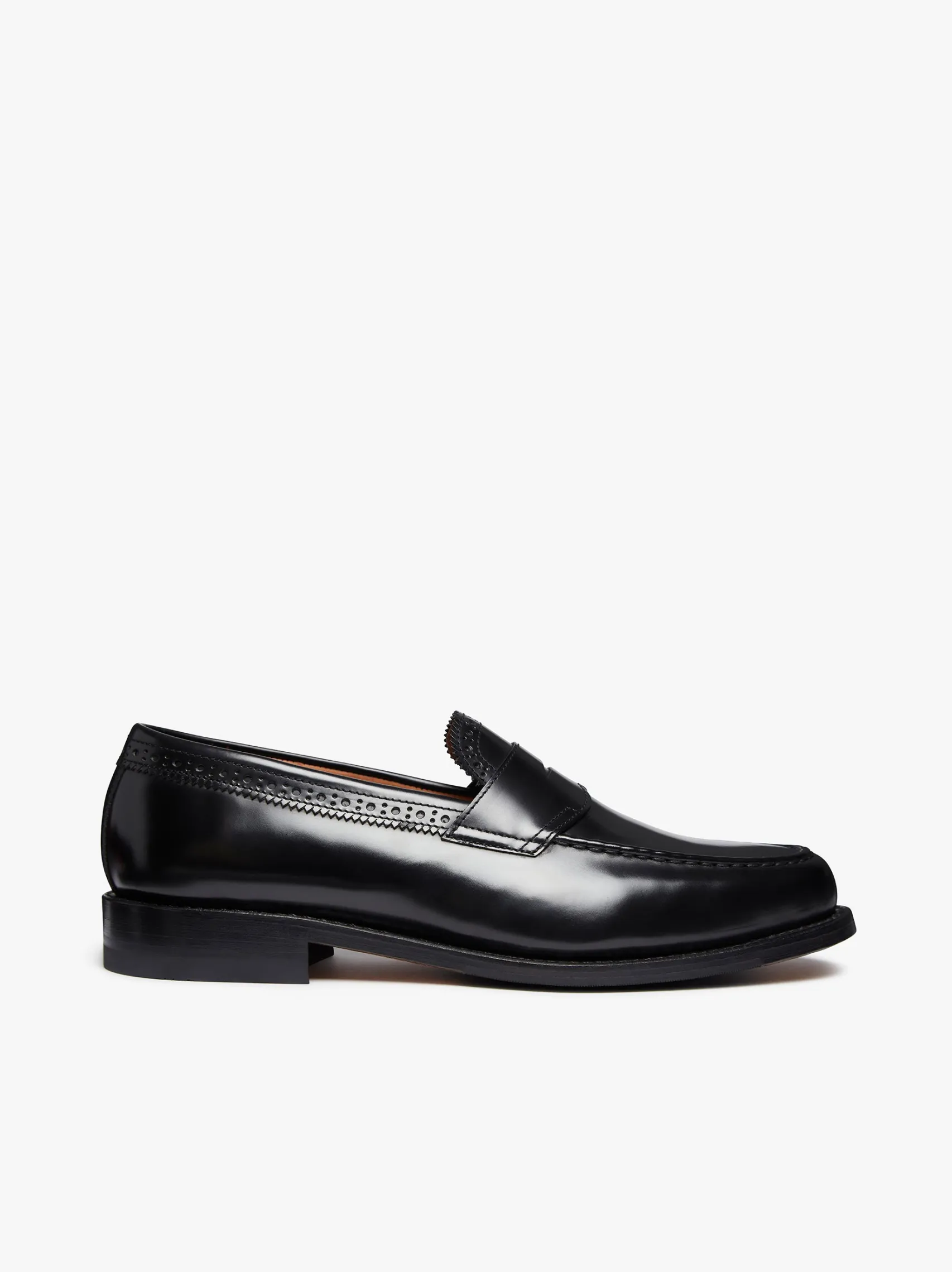 G.H.BASS Monogram Loafers Leather