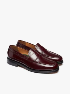 G.H.BASS Monogram Loafers Leather