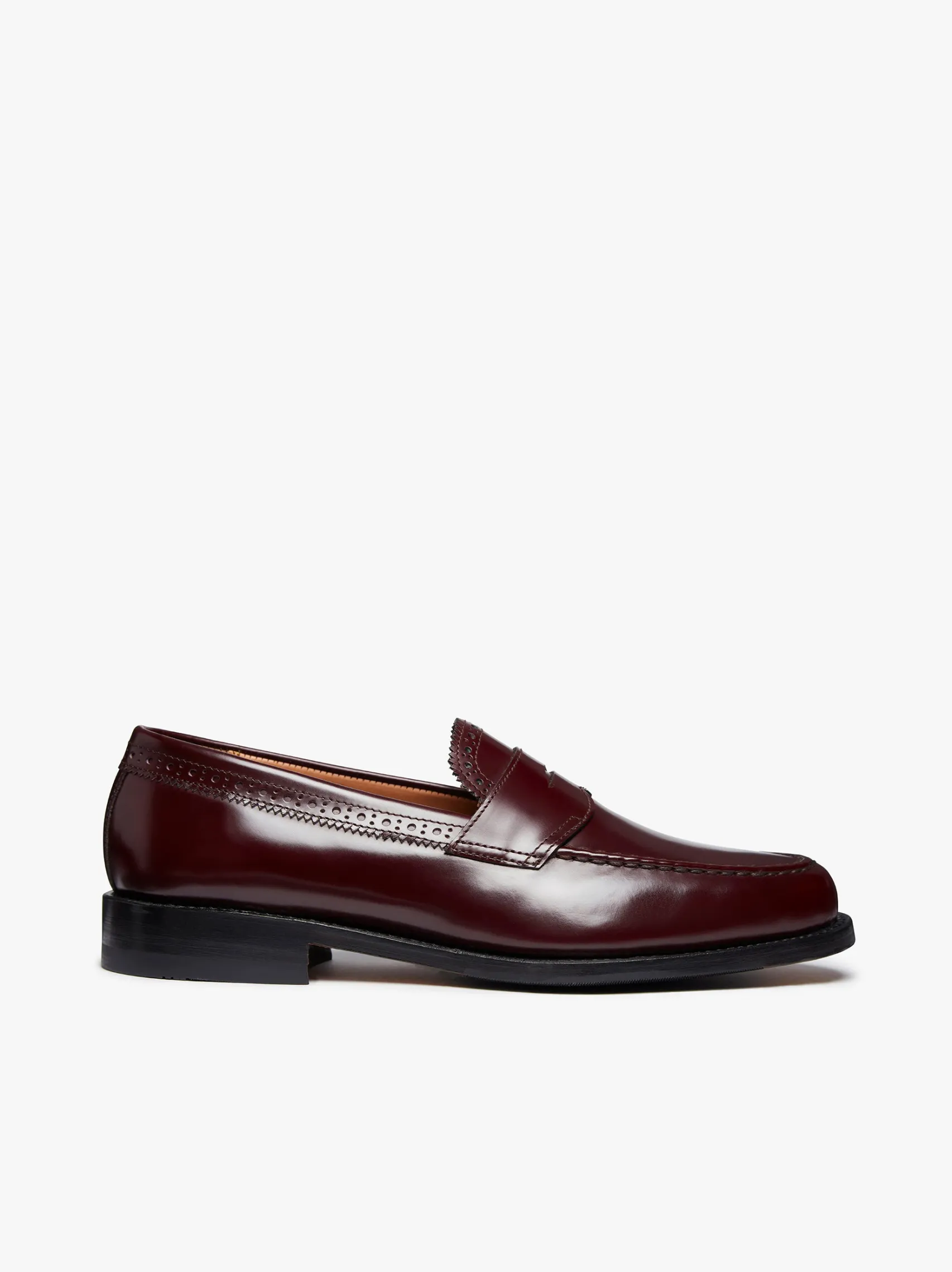 G.H.BASS Monogram Loafers Leather