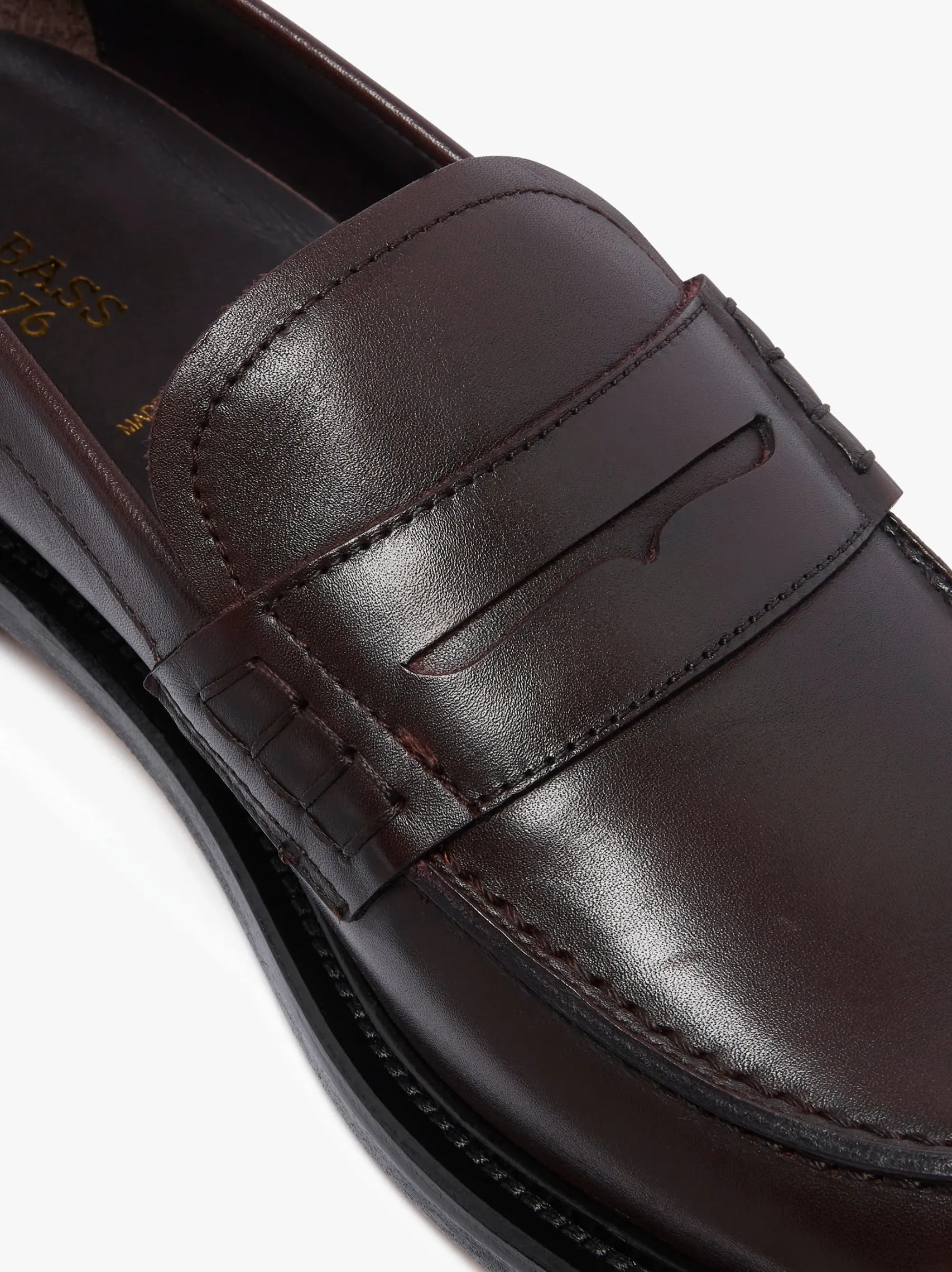 G.H.BASS Stanford Penny Loafers Burnished Leather