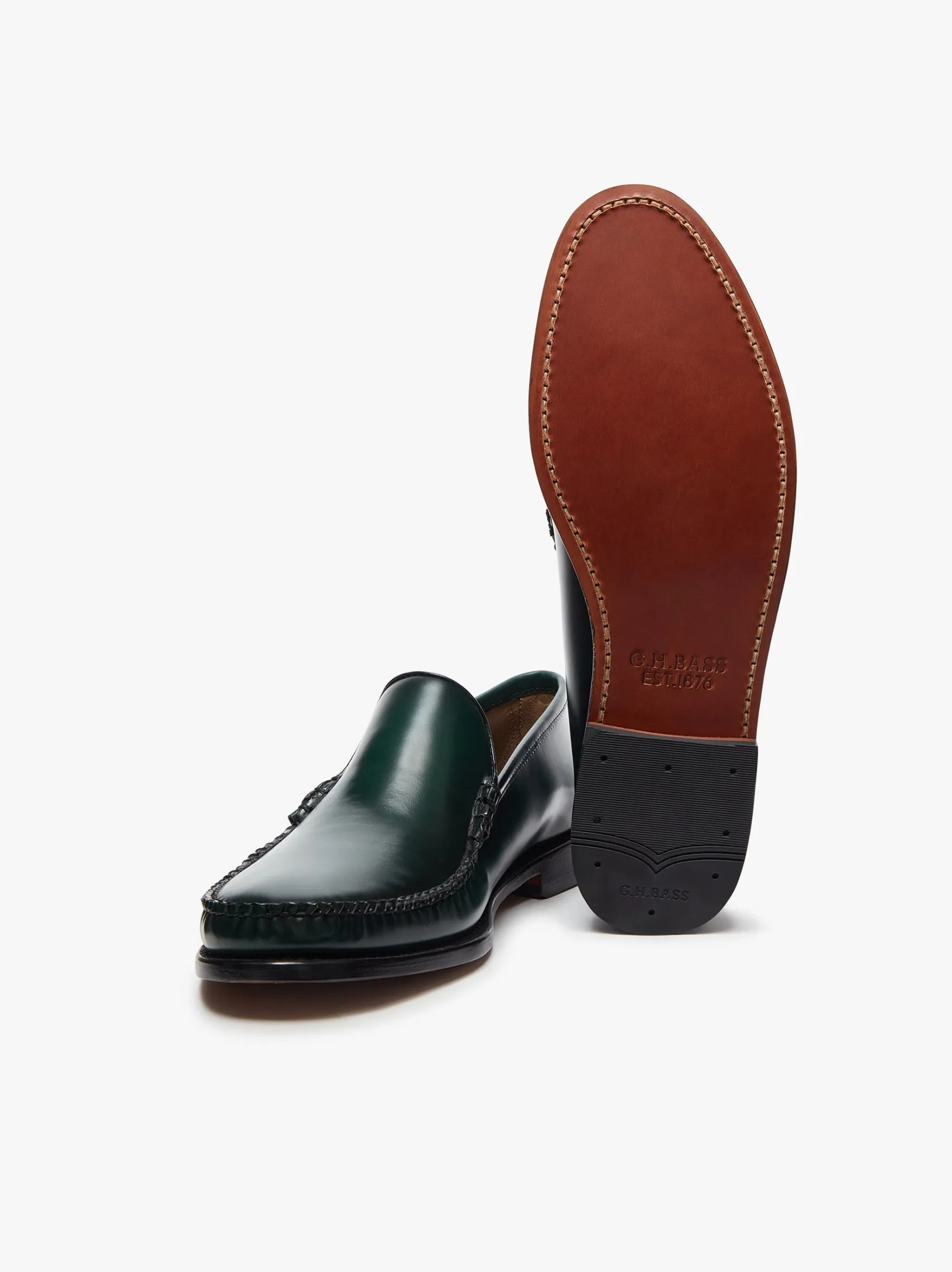 G.H.BASS Weejuns Cobra Venetian Loafers leather