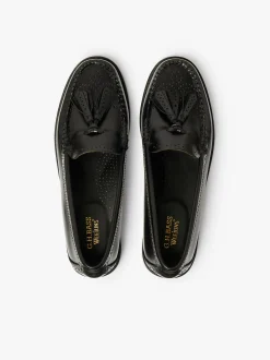 Women G.H.BASS Weejuns Estelle Brogue Tassel Loafers Leather