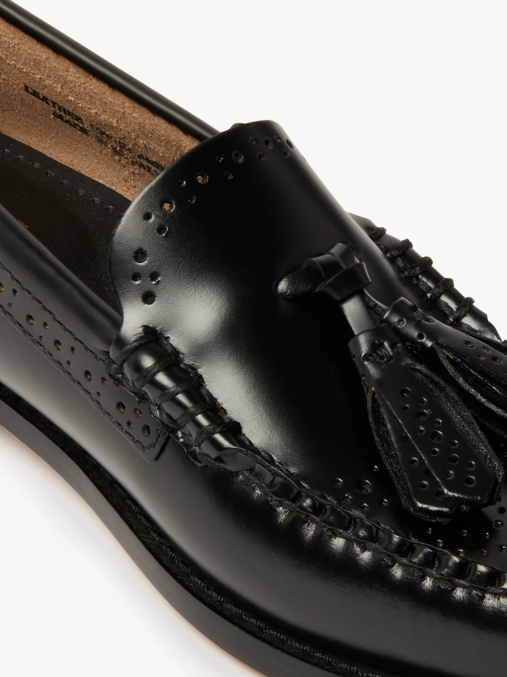 Women G.H.BASS Weejuns Estelle Brogue Tassel Loafers Leather