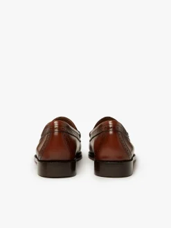 Women G.H.BASS Weejuns Estelle Brogue Tassel Loafers Leather