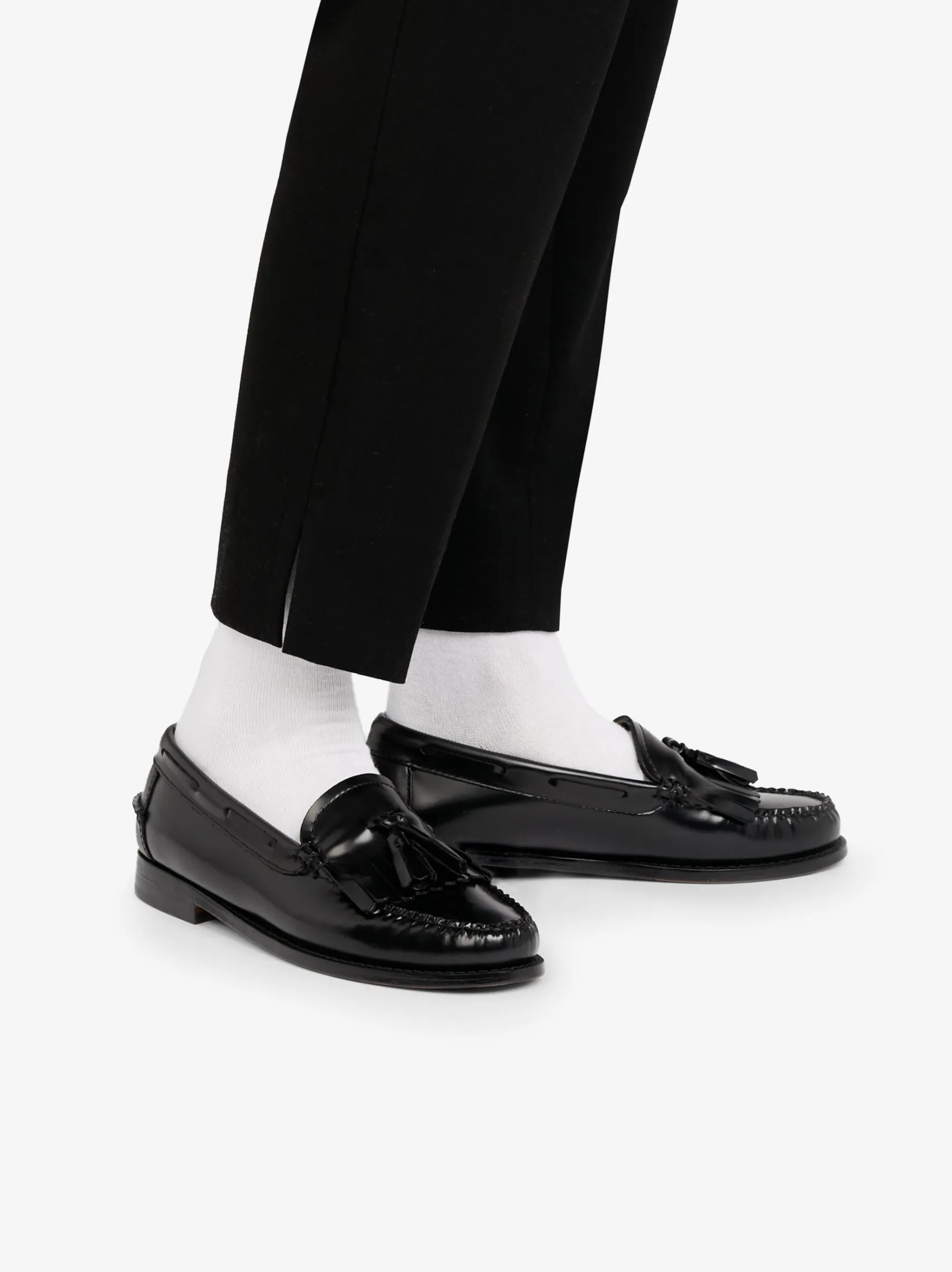 Women G.H.BASS Weejuns Esther Kiltie Tassel Loafers Leather