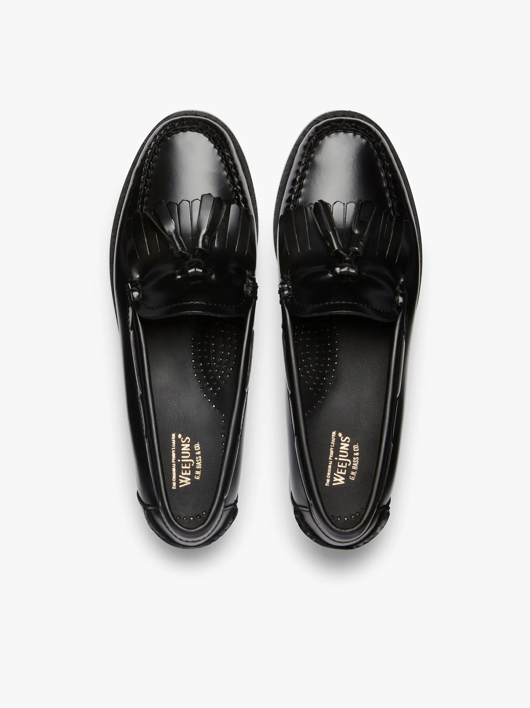Women G.H.BASS Weejuns Esther Kiltie Tassel Loafers Leather