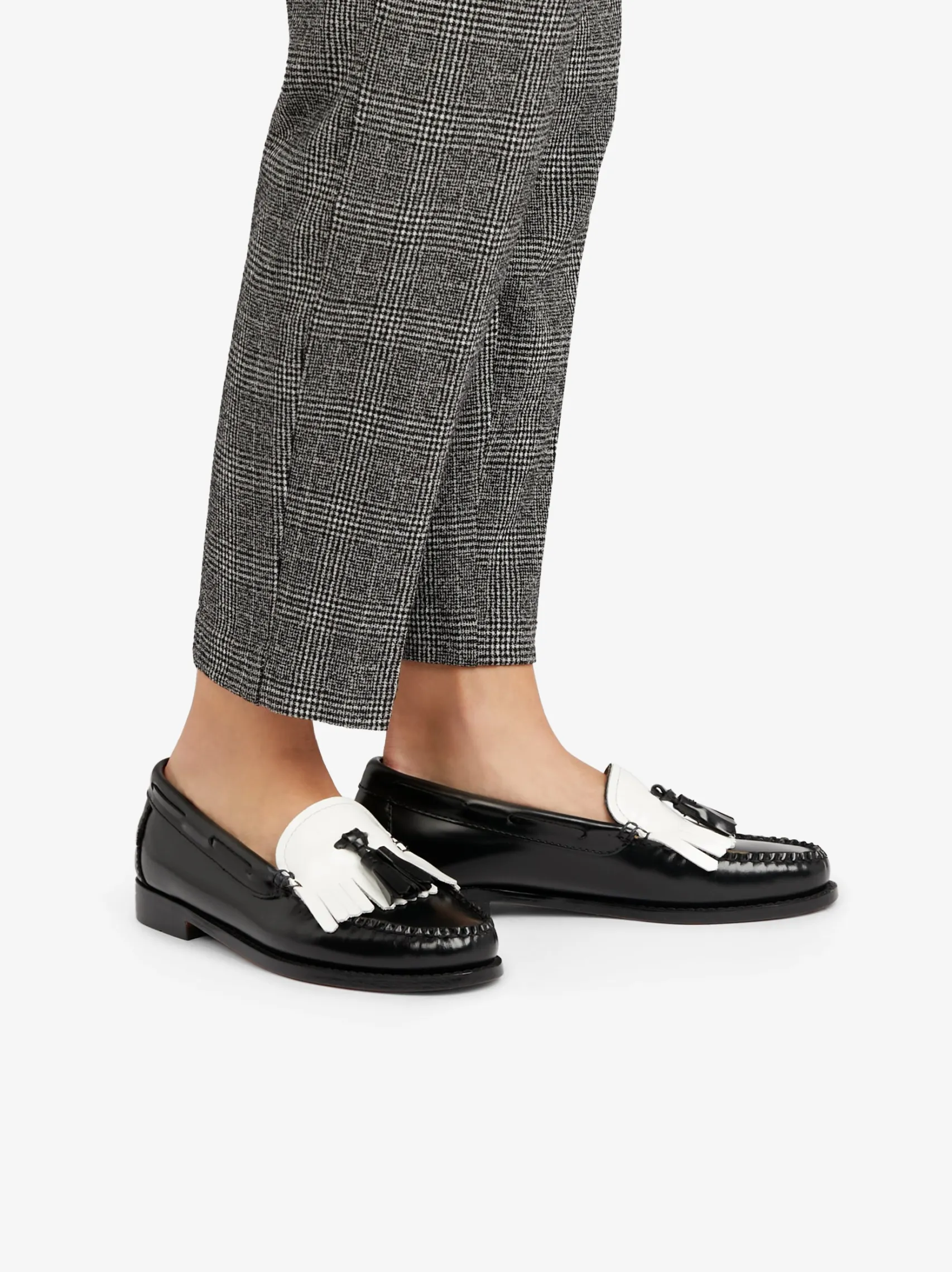 Women G.H.BASS Weejuns Esther Kiltie Tassel Loafers Leather