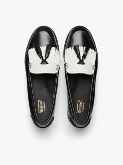 Women G.H.BASS Weejuns Esther Kiltie Tassel Loafers Leather