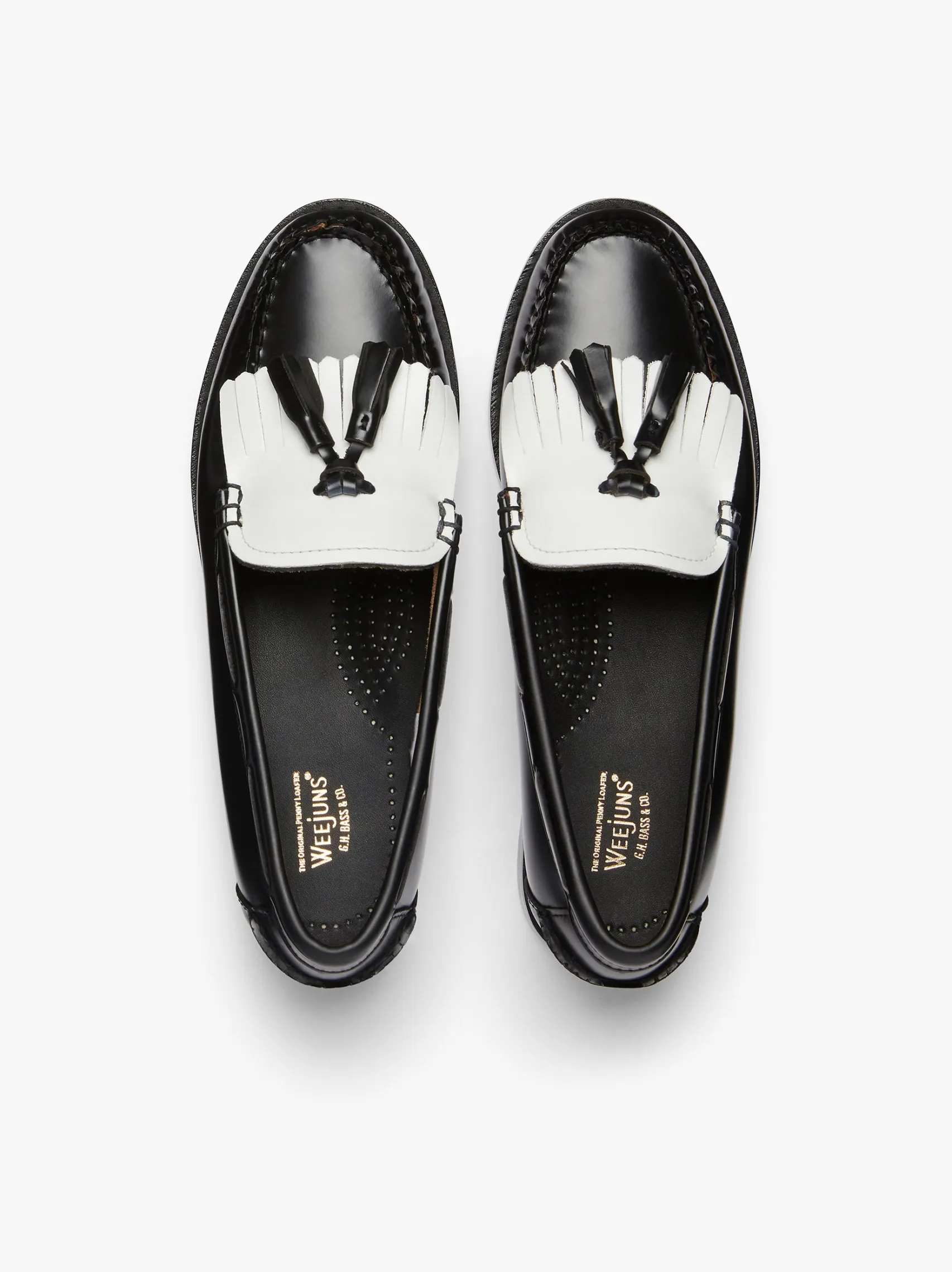 Women G.H.BASS Weejuns Esther Kiltie Tassel Loafers Leather