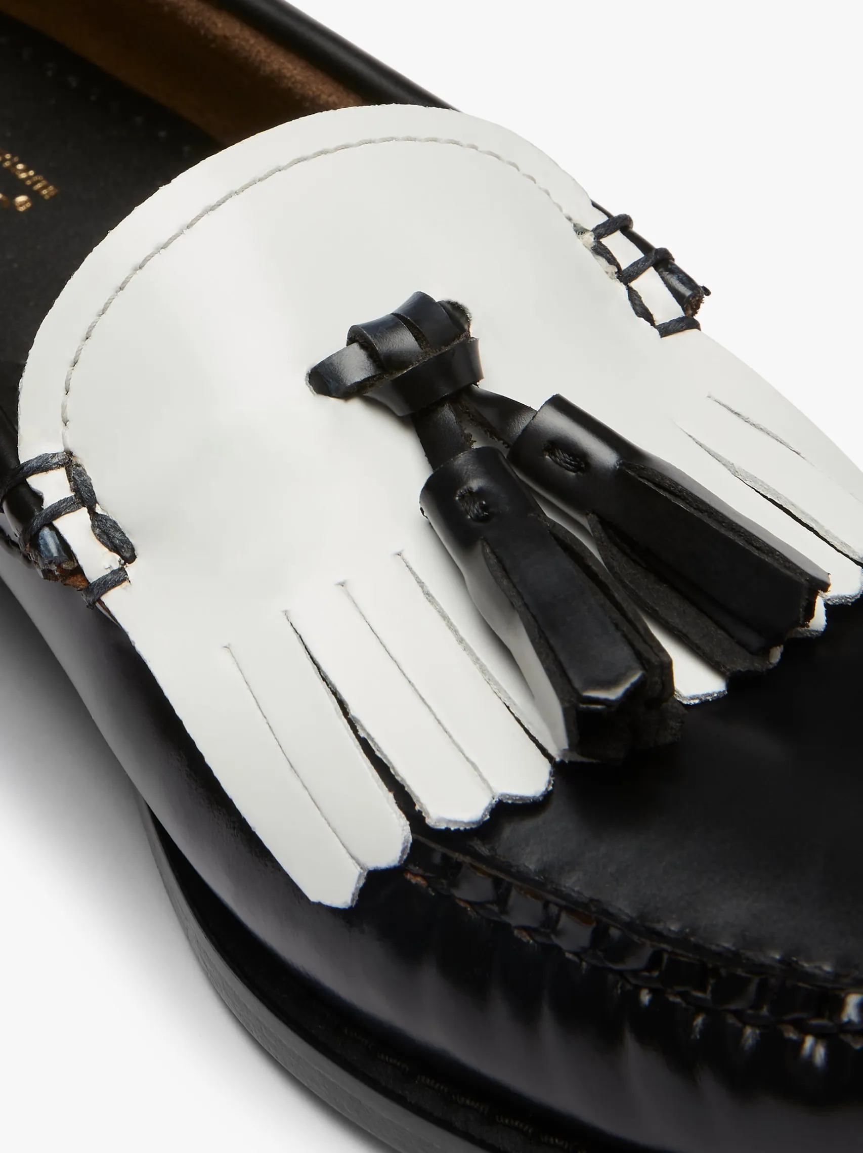 Women G.H.BASS Weejuns Esther Kiltie Tassel Loafers Leather