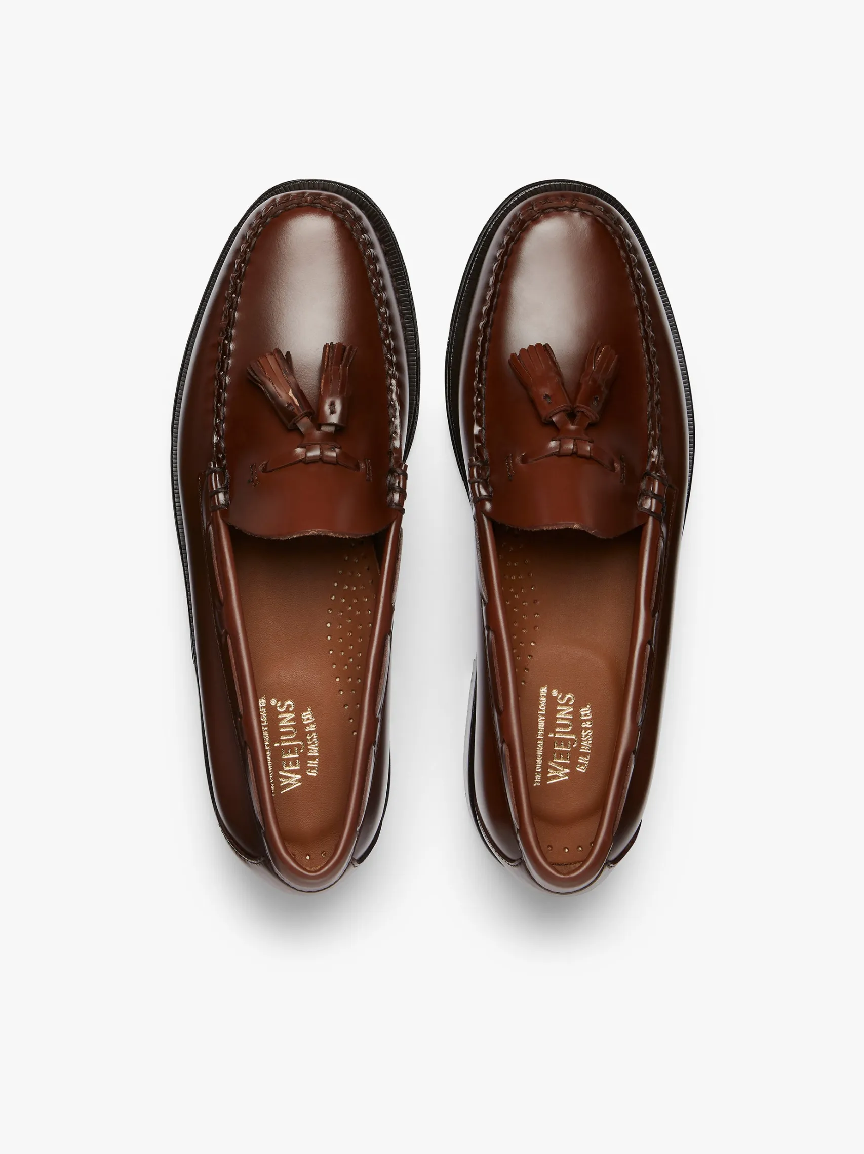 G.H.BASS Weejuns Larkin Tassel Loafers Leather