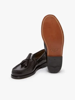 G.H.BASS Weejuns Larkin Tassel Loafers leather with leather sole