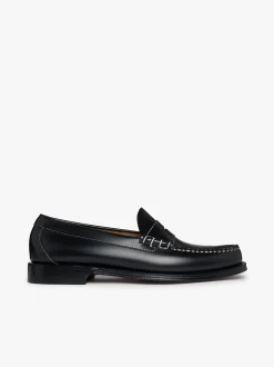 G.H.BASS Weejuns Larson Penny Loafers Contrast Stitch Leather