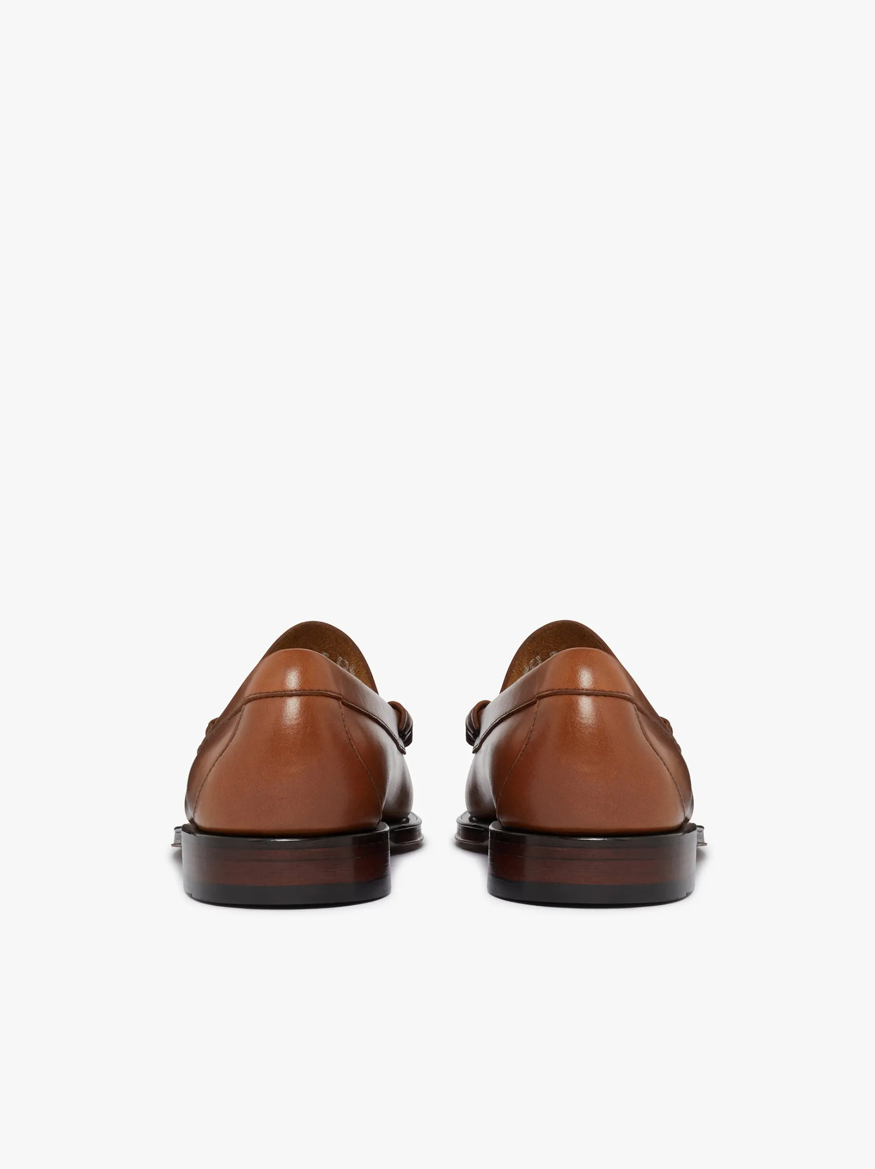 G.H.BASS Weejuns Larson Penny Loafers Tan pull up leather