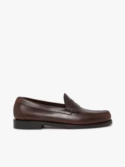G.H.BASS Weejuns Larson Penny Loafers Chocolate Pull Up Leather