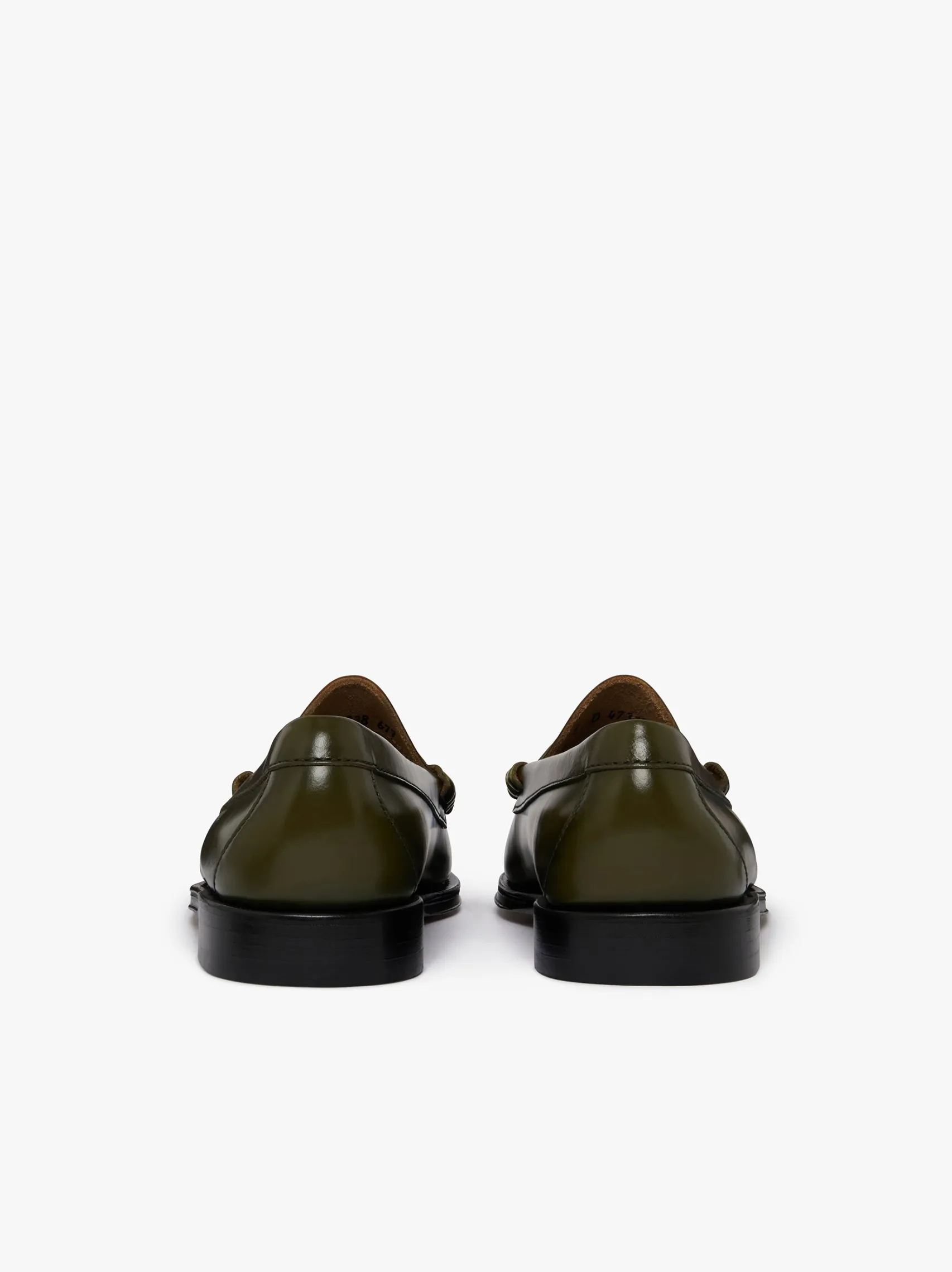 G.H.BASS Weejuns Larson Penny Loafers green leather