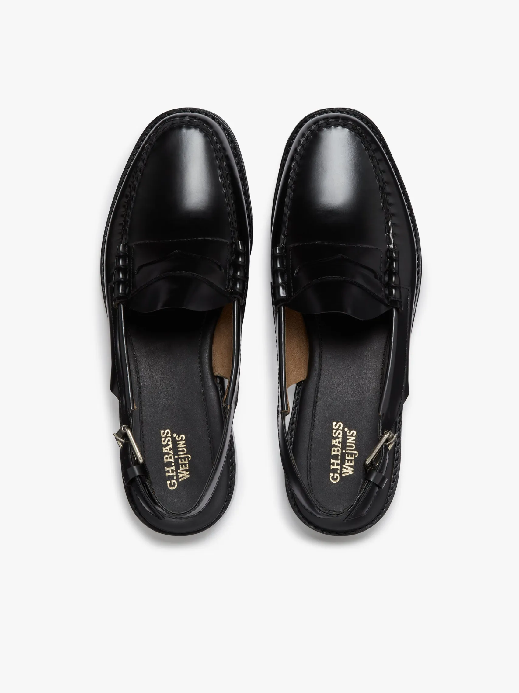 G.H.BASS Weejuns Larson Penny Slingback Loafers