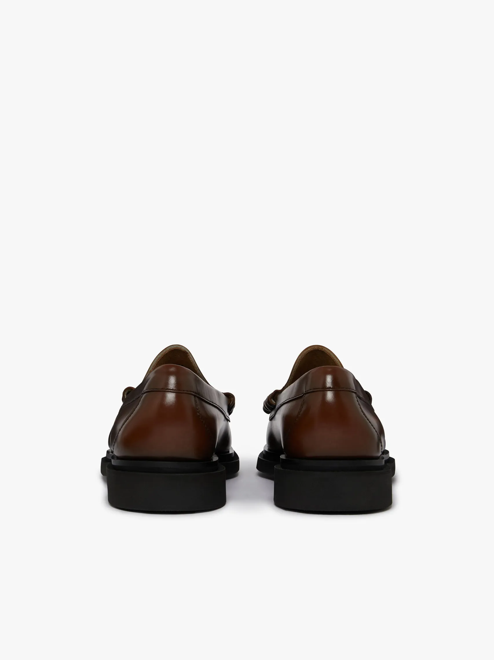 G.H.BASS Weejuns Larson Step Penny Loafers Mid brown leather