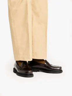 G.H.BASS Weejuns Larson Step Penny Loafers Chocolate leather