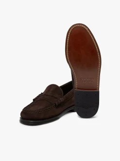 G.H.BASS Weejuns Larson Weave Loafers Suede