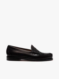 G.H.BASS Weejuns Larson Weave Loafers leather