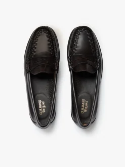 G.H.BASS Weejuns Larson Weave Loafers leather