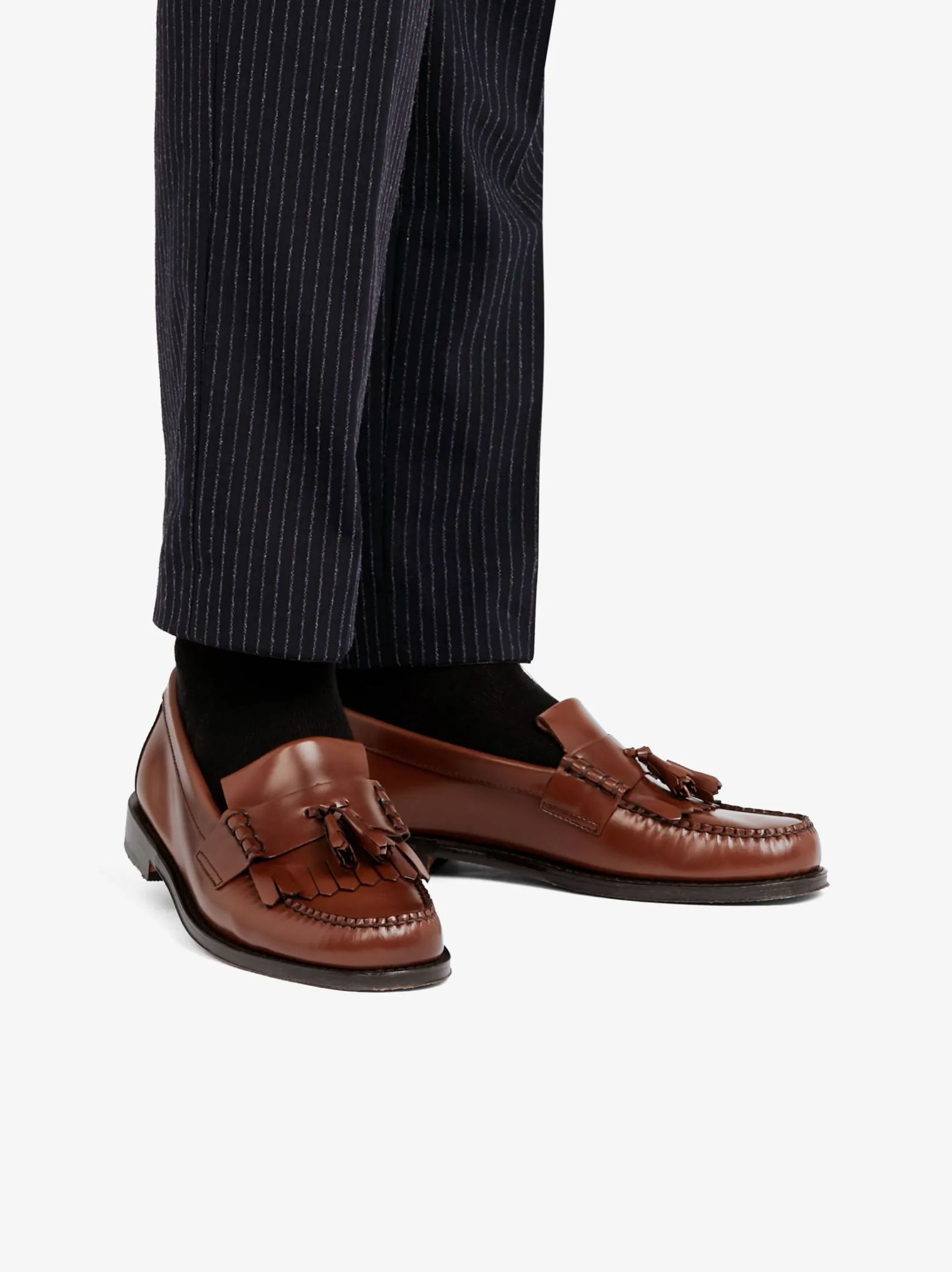 G.H.BASS Weejuns Layton Kiltie Loafers Leather