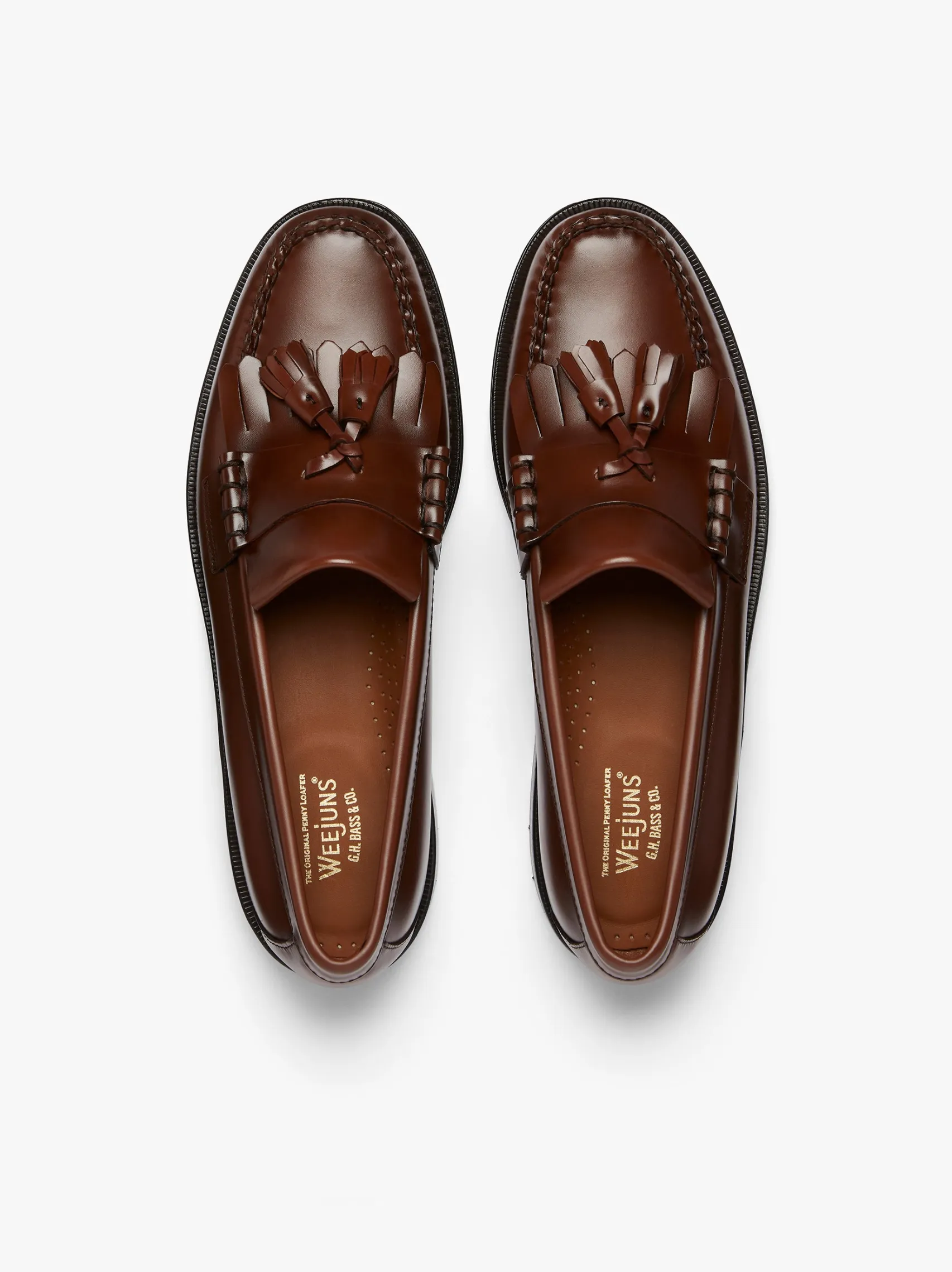 G.H.BASS Weejuns Layton Kiltie Loafers Leather