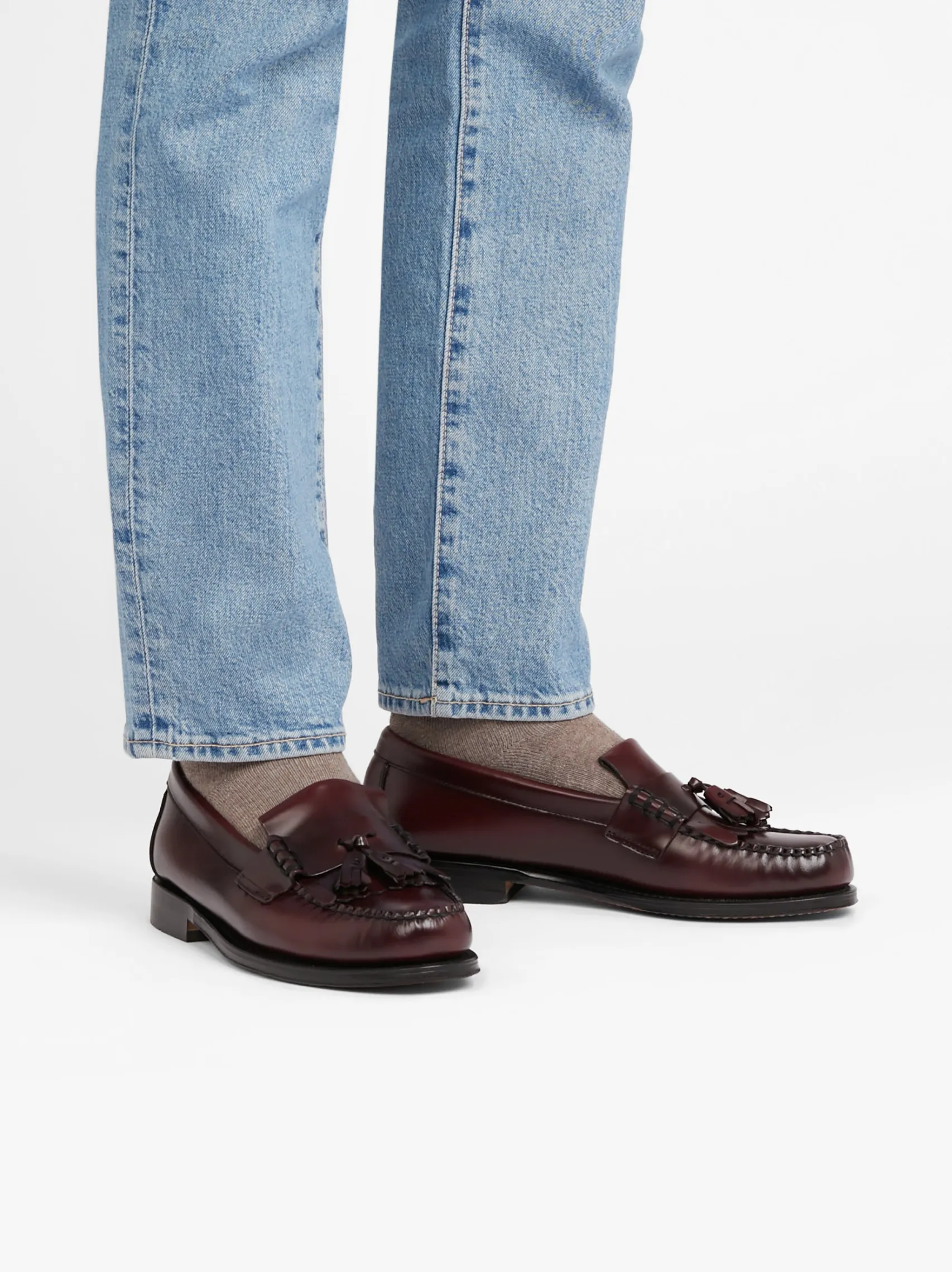 G.H.BASS Weejuns Layton Kiltie Loafers Leather