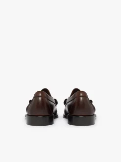 G.H.BASS Weejuns Lincoln Penny Loafers pull up leather