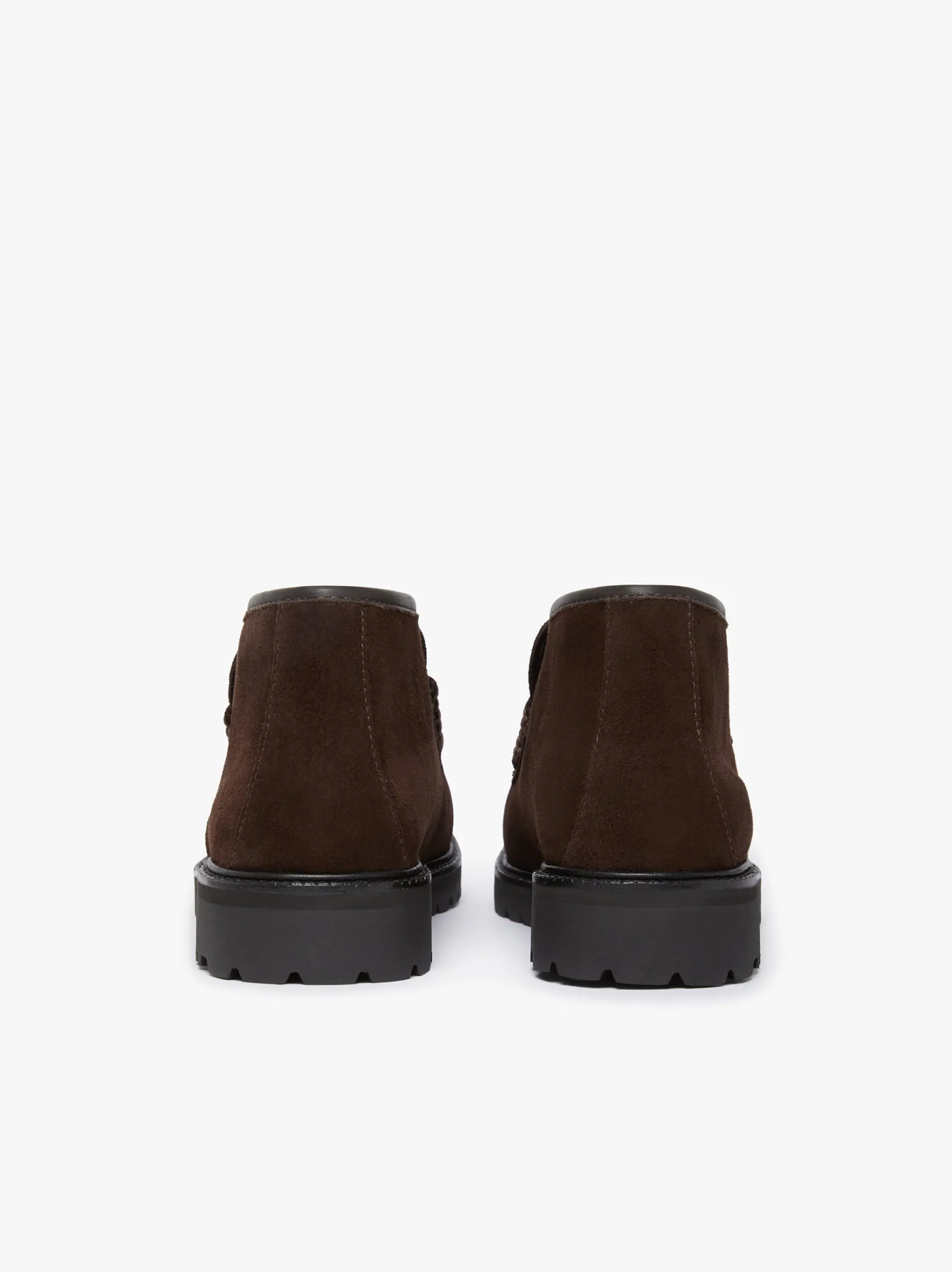 G.H.BASS Weejuns Lug Boots Chocolate Suede