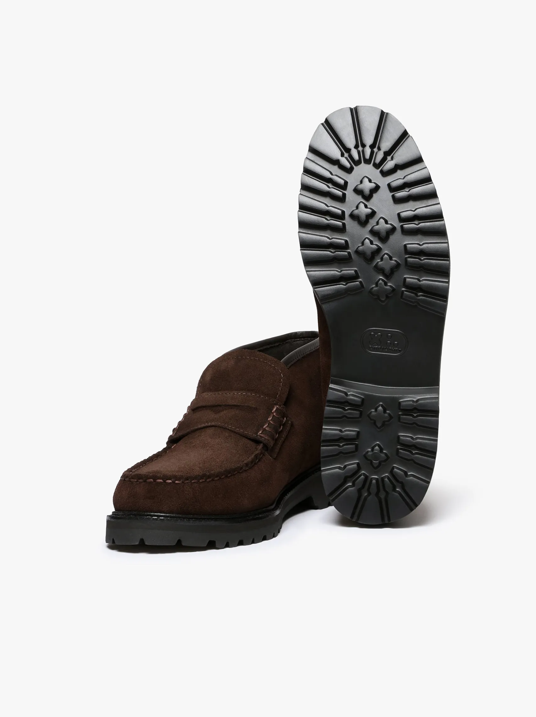 G.H.BASS Weejuns Lug Boots Chocolate Suede