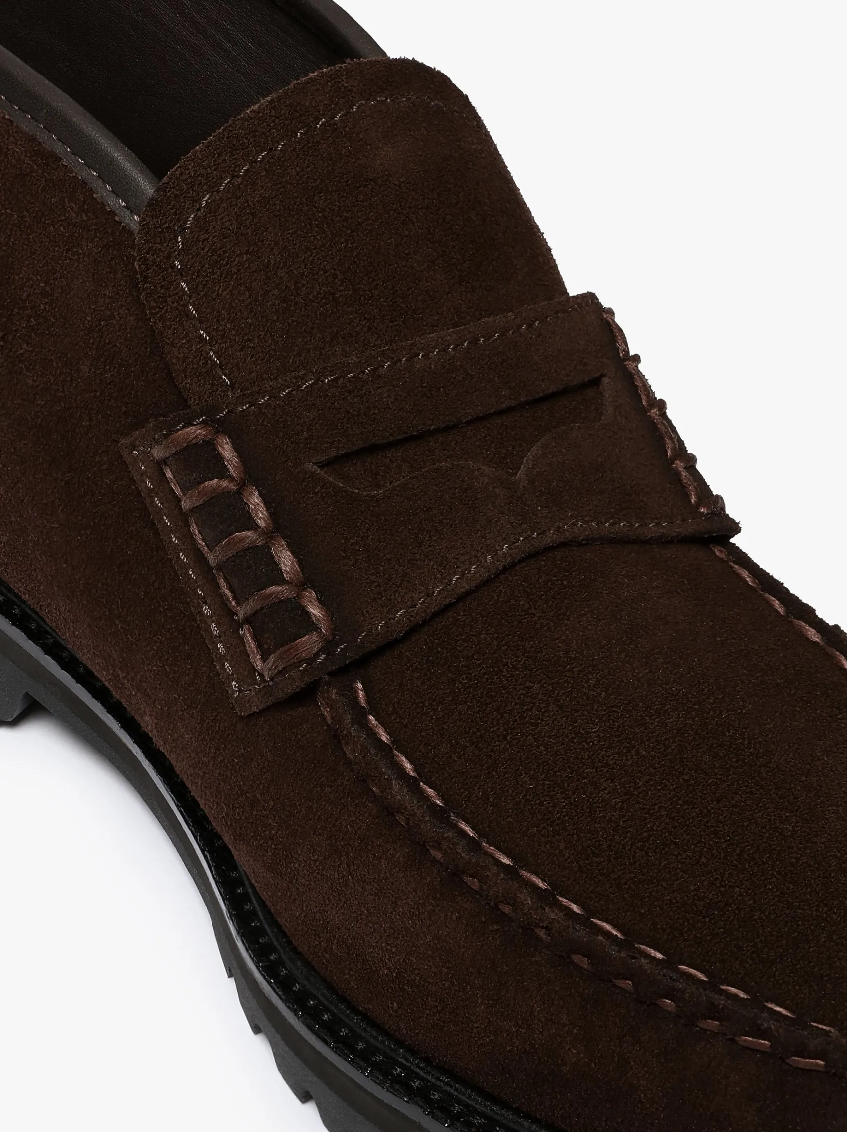 G.H.BASS Weejuns Lug Boots Chocolate Suede