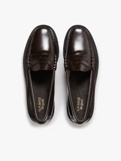 G.H.BASS Weejuns Lug Larson Penny Loafers leather with lug sole