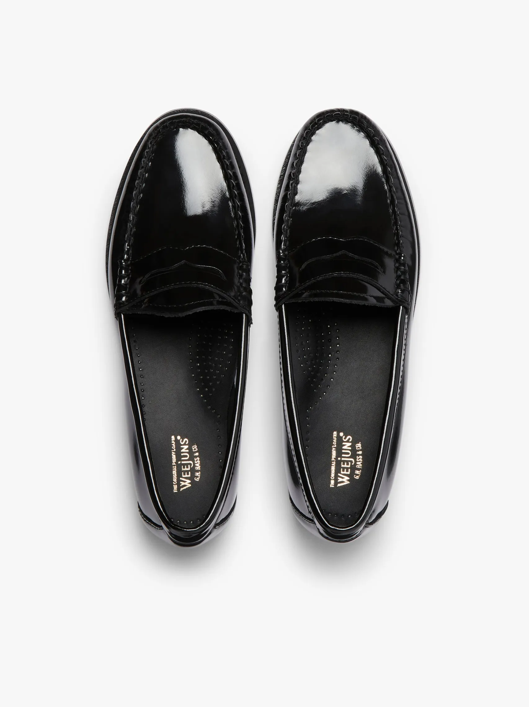 Women G.H.BASS Weejuns Penny Loafers Patent Leather