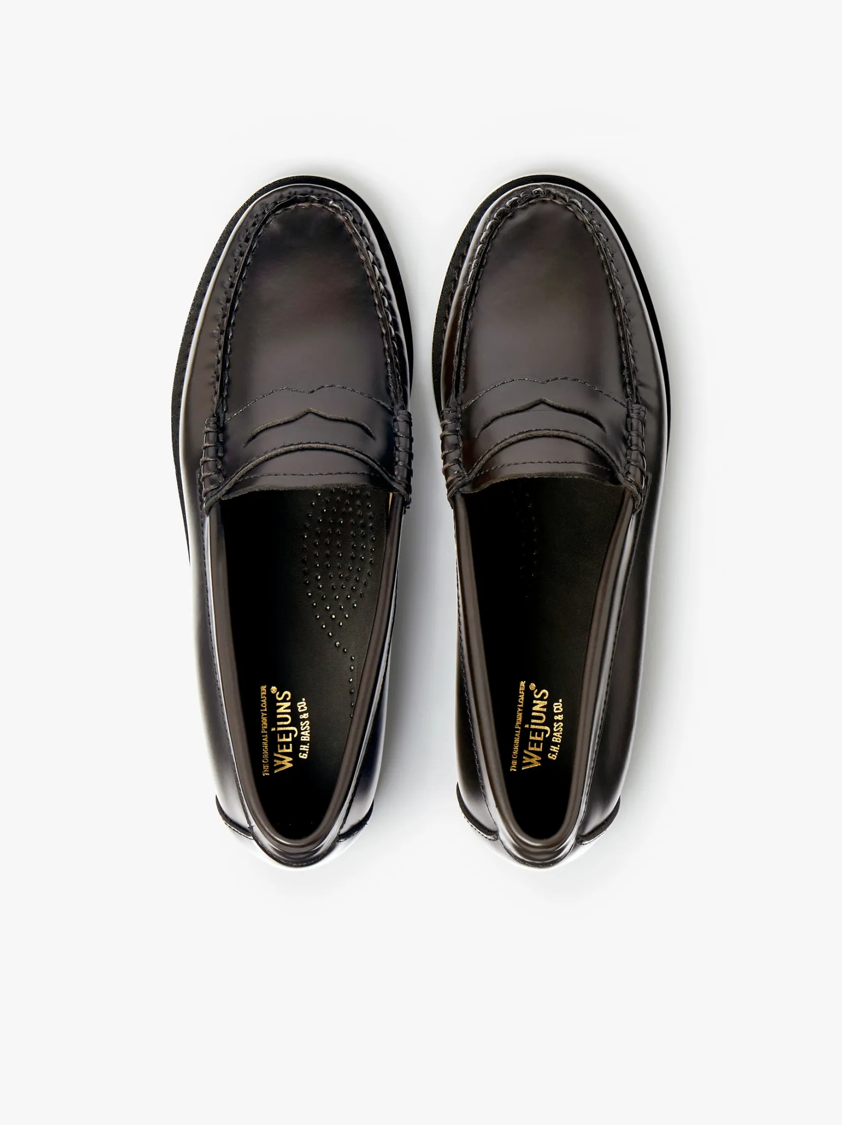 Women G.H.BASS Weejuns Penny Loafers Leather