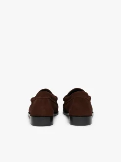 Women G.H.BASS Weejuns Penny Loafers Chocolate suede