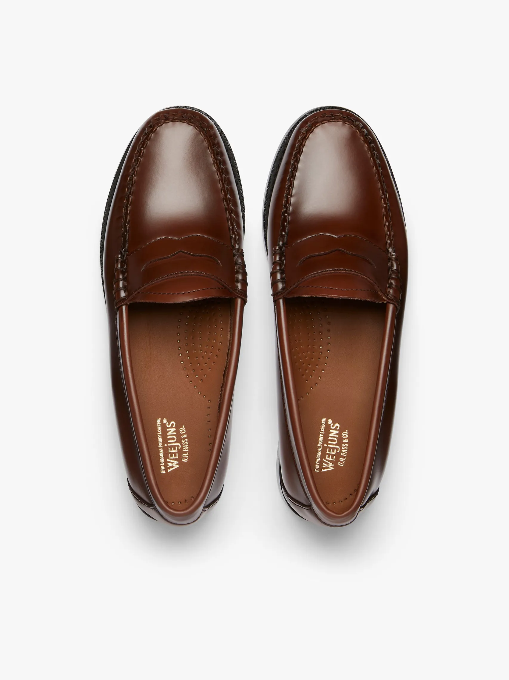 Women G.H.BASS Weejuns Penny Loafers Leather