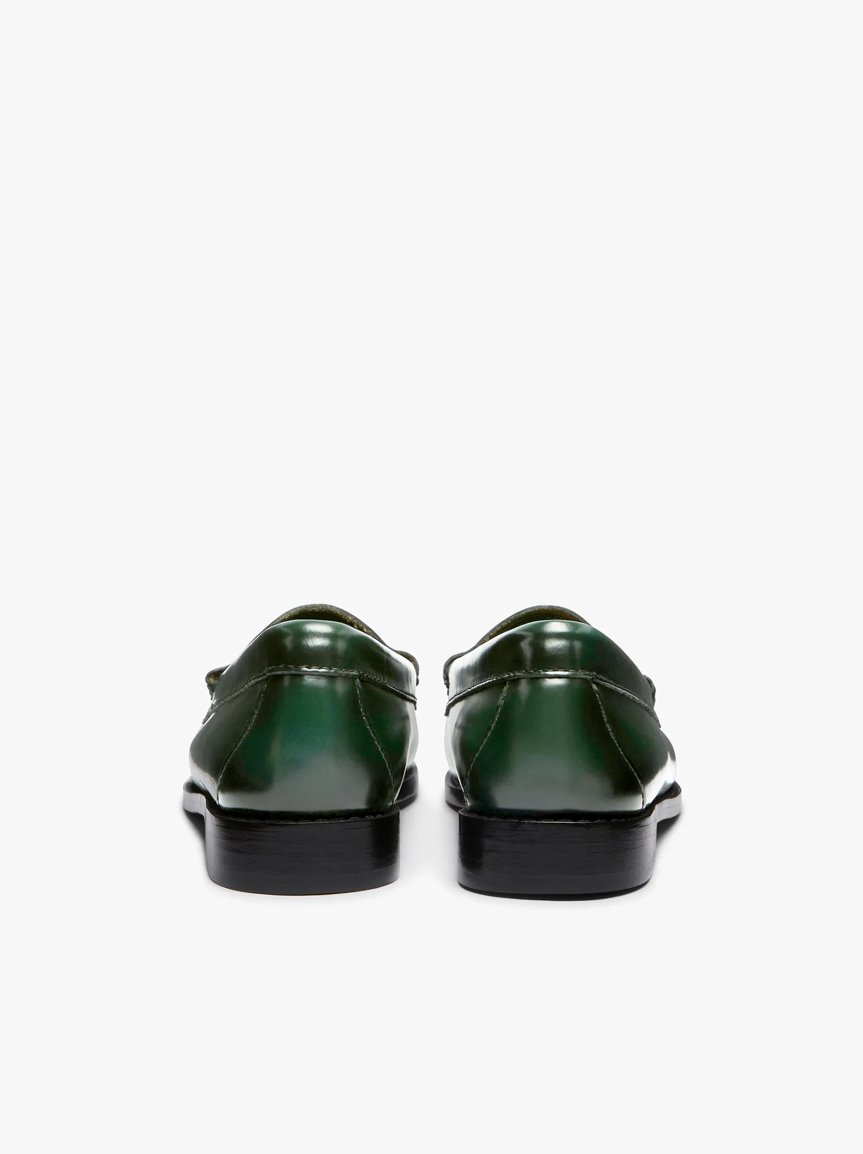 Women G.H.BASS Weejuns Penny Loafers Dark Leather