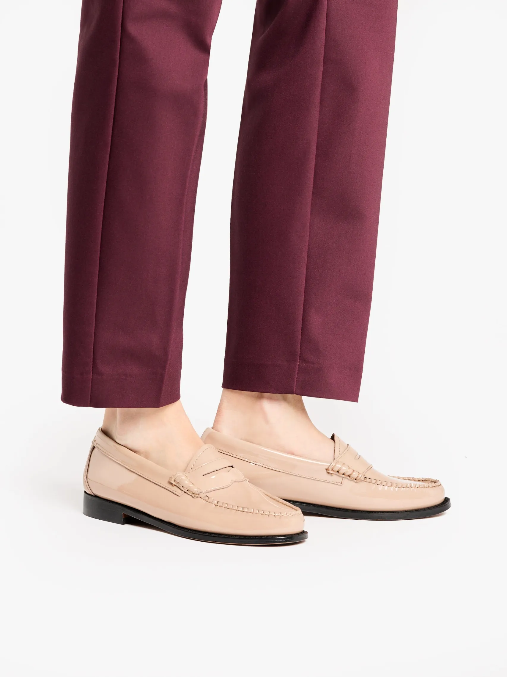 Women G.H.BASS Weejuns Penny Loafers Patent Leather