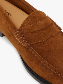 Women G.H.BASS Weejuns Penny Loafers suede